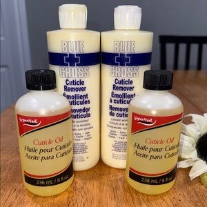Blue Cross Cuticle Remover and SuperNail Cuticle Oil Set